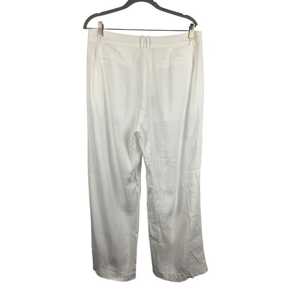 J.Crew Re-Imagined Womens Linen-Blend White Pants Size 10 - Picture 2 of 4